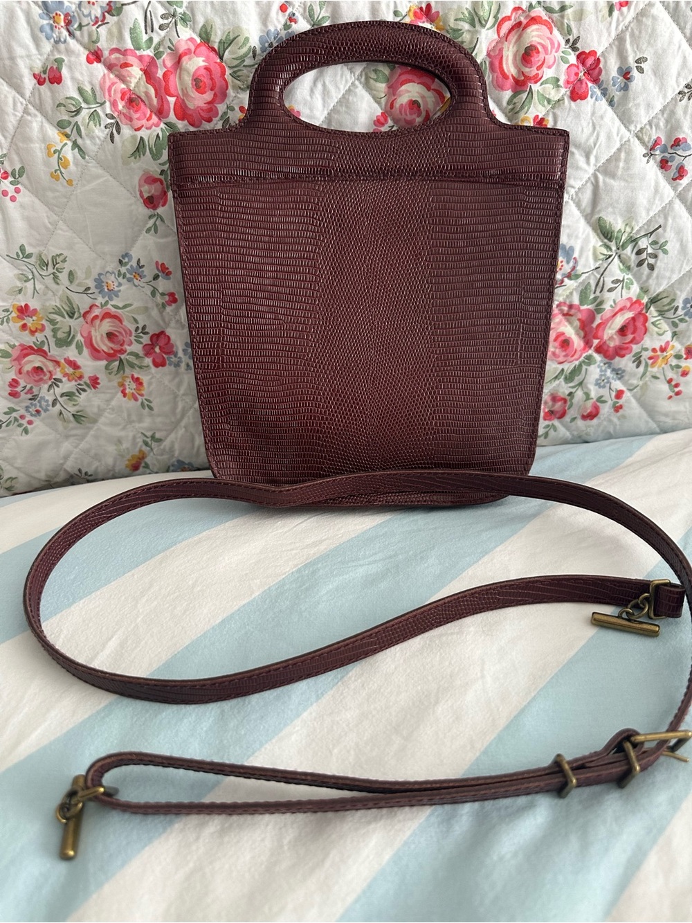 Madewell Croc Texture Purse